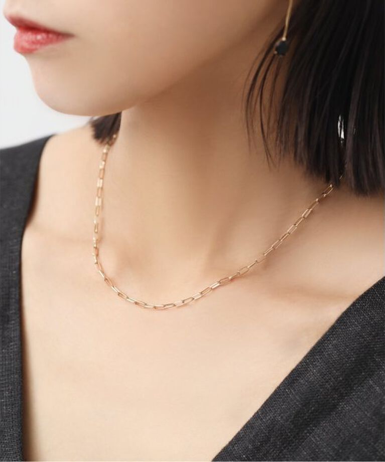 Lilas by Spick&Span「マーベラスチェーン38cmネックレス K10」|ネックレス|
