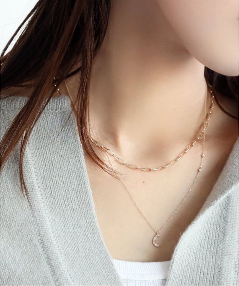 Lilas by Spick&Span「マーベラスチェーン38cmネックレス K10」|ネックレス|