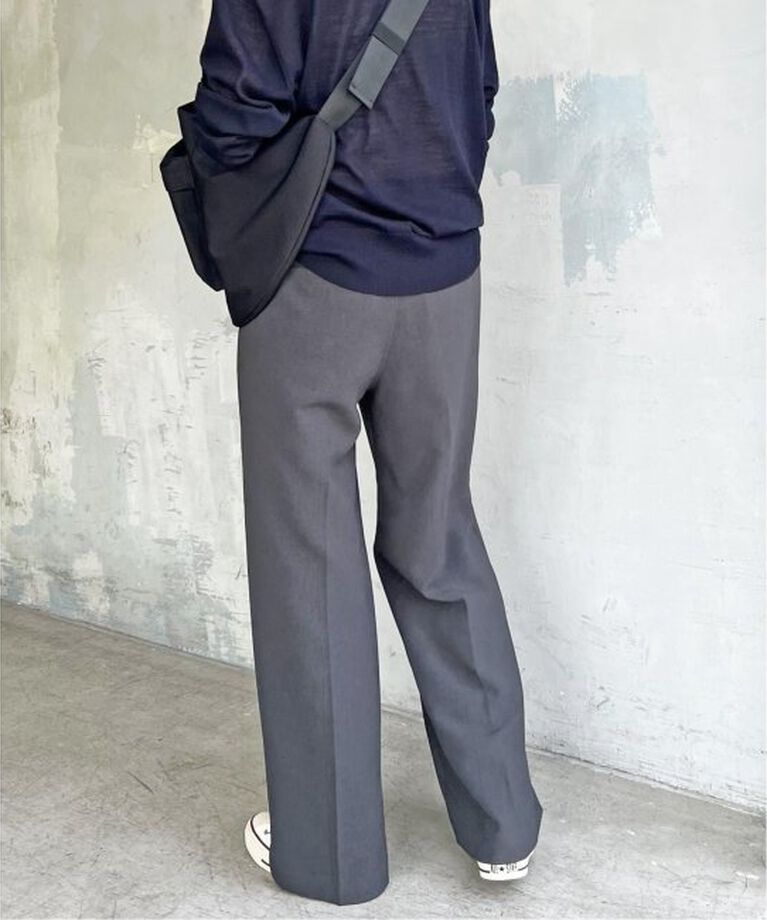 Spick and Span「≪追加≫ダブルクロスツータックパンツ」|スラックス|