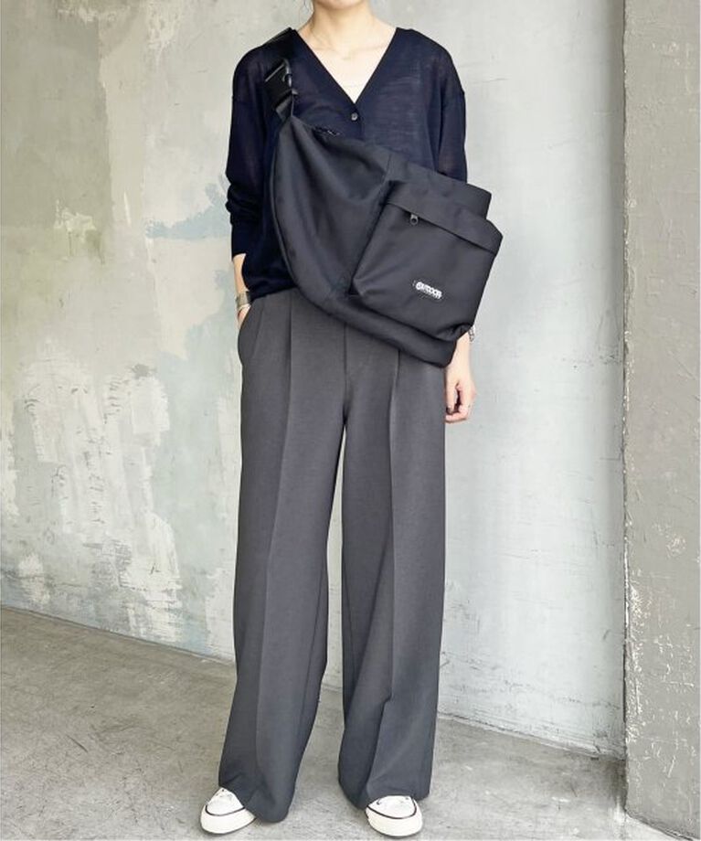 Spick and Span「≪追加≫ダブルクロスツータックパンツ」|スラックス|