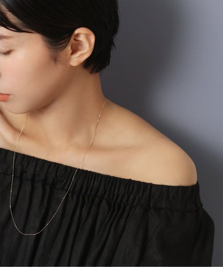 Lilas by Spick&Span「キヘイチェーン60cmネックレス K10」|ネックレス|