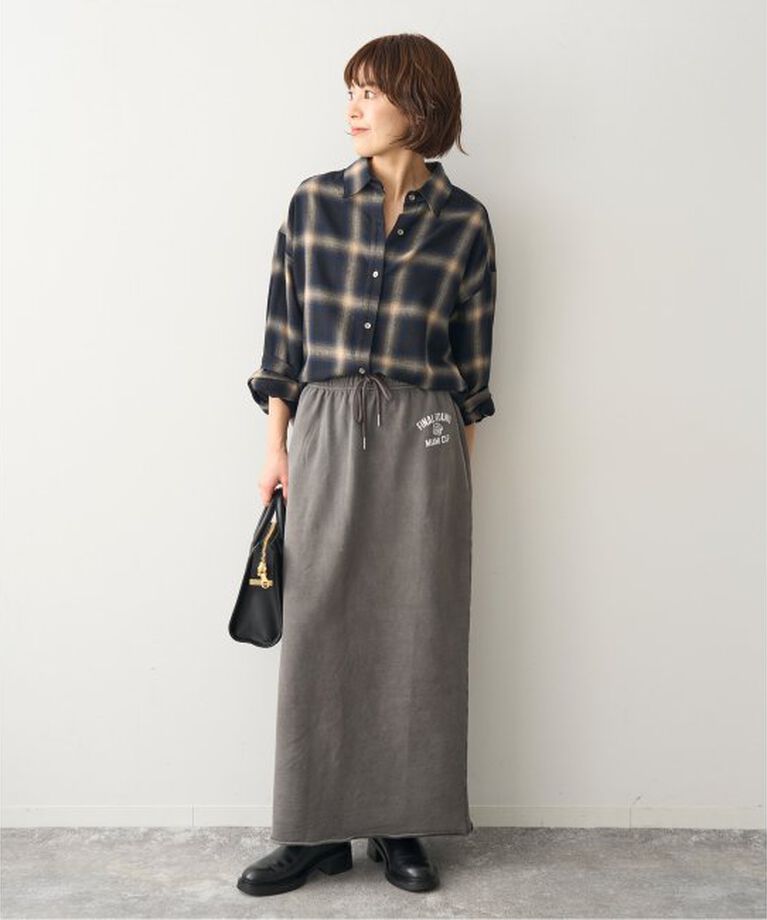 Spick and Span「《追加》オンブレーチェックルーズシャツ」|シャツ・ブラウス|