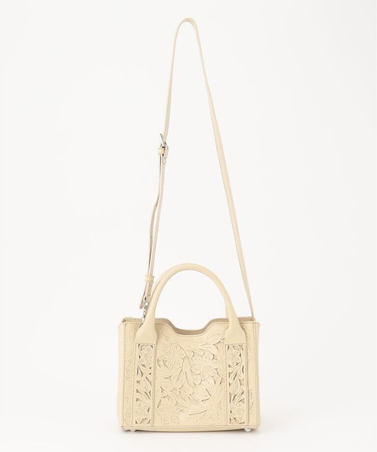 Carving Tribes「SquareBoston BAG」|ボストンバッグ|エクリュ