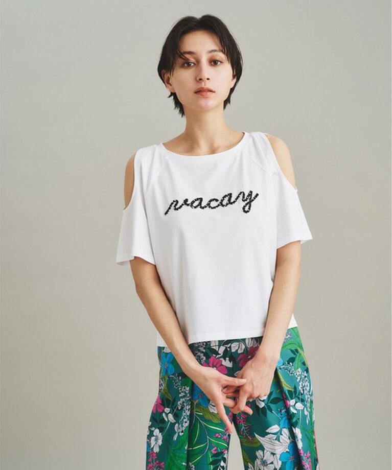 GRACE CONTINENTAL「ロゴカットアウトTシャツ」|Tシャツ・カットソー|