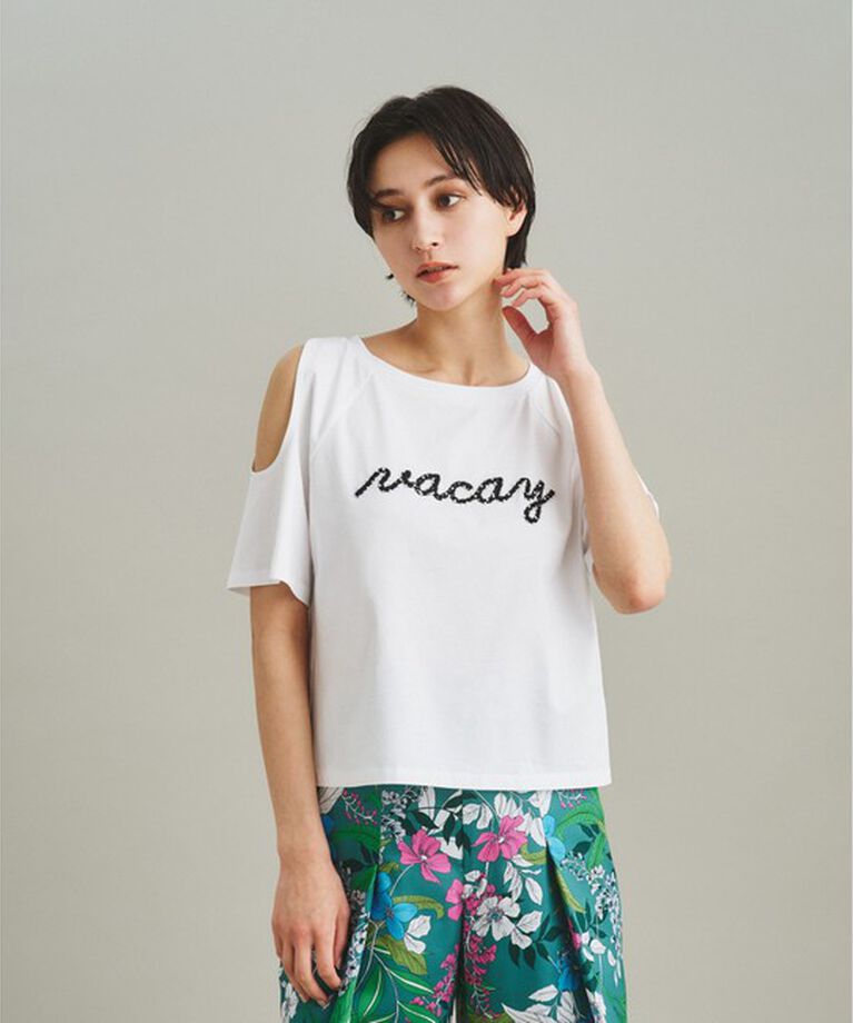 GRACE CONTINENTAL「ロゴカットアウトTシャツ」|Tシャツ・カットソー|