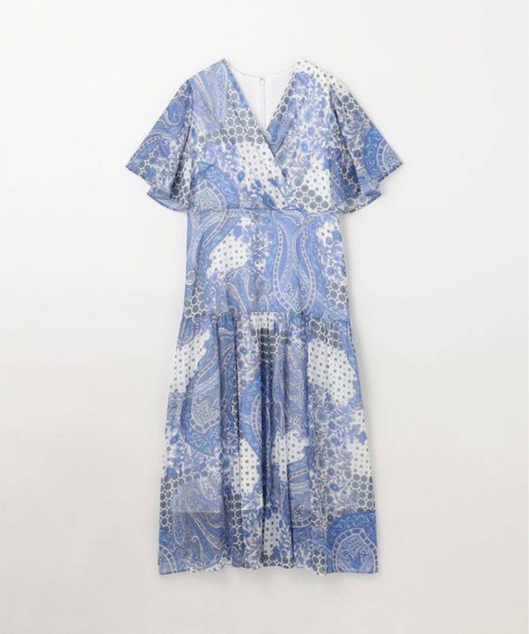 GRACE CONTINENTAL「ペイズリーカシュクールワンピース」|ワンピース|