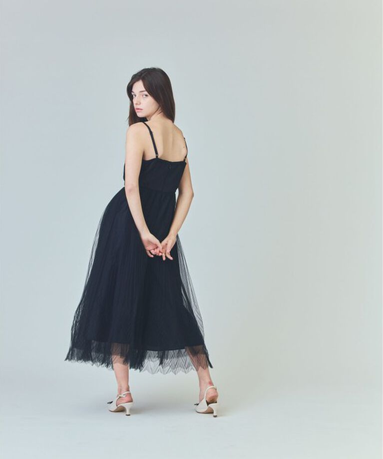 Grace Class「チュールプリーツコンビワンピース」|ワンピース|