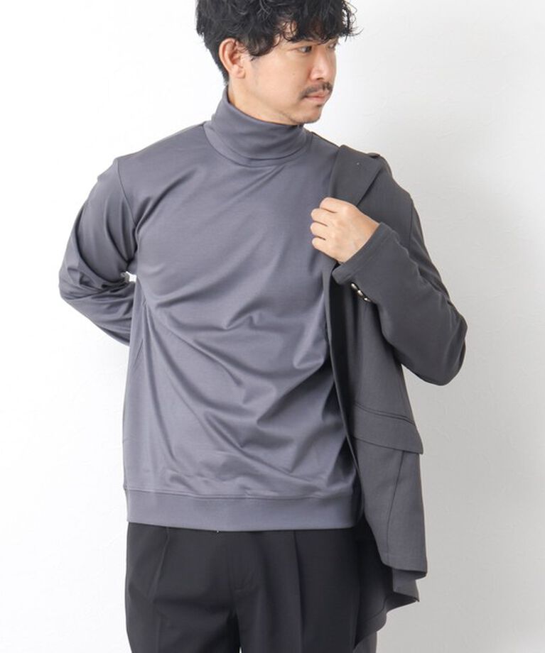 NOLLEY'S goodman「《ビジカジ対応》シルケットスムース タートルネックドレスロンT」|Tシャツ・カットソー|