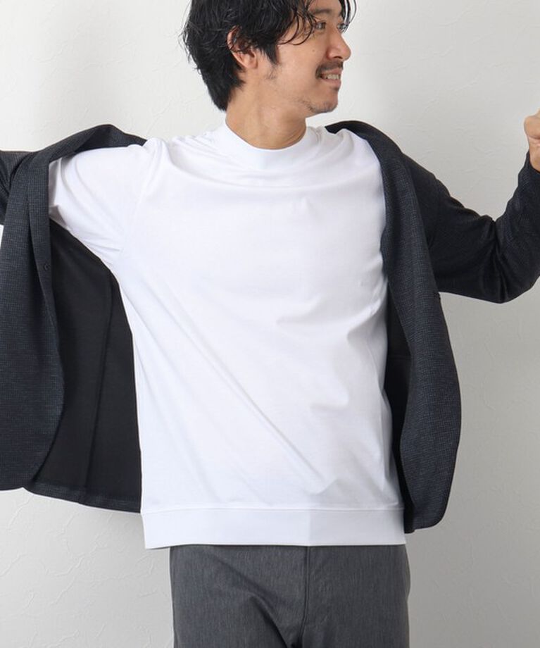 NOLLEY'S goodman「《ビジカジ対応》シルケットスムース ドレスT長袖」|Tシャツ・カットソー|