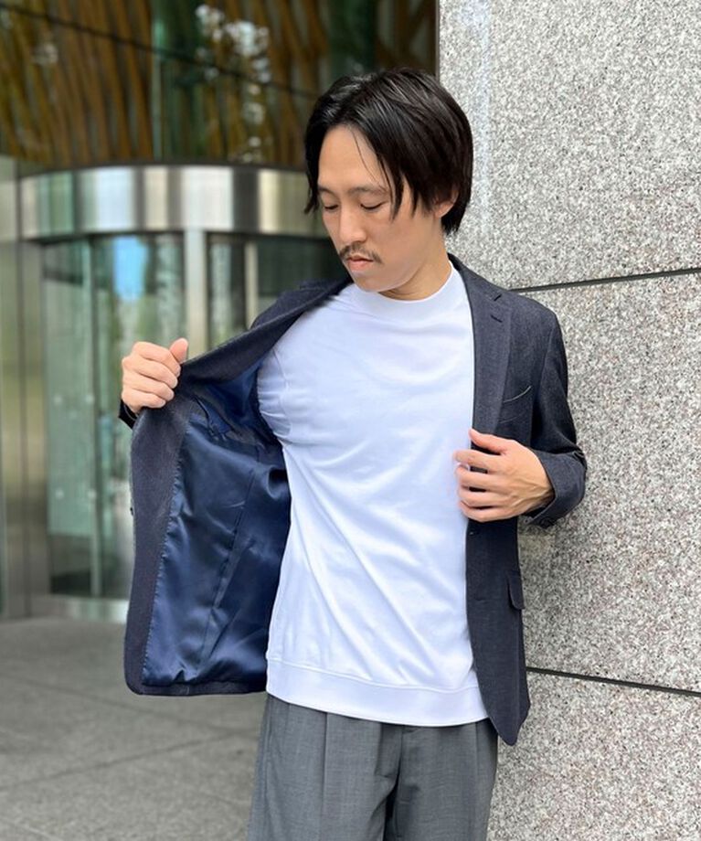 NOLLEY'S goodman「《ビジカジ対応》シルケットスムース ドレスT長袖」|Tシャツ・カットソー|