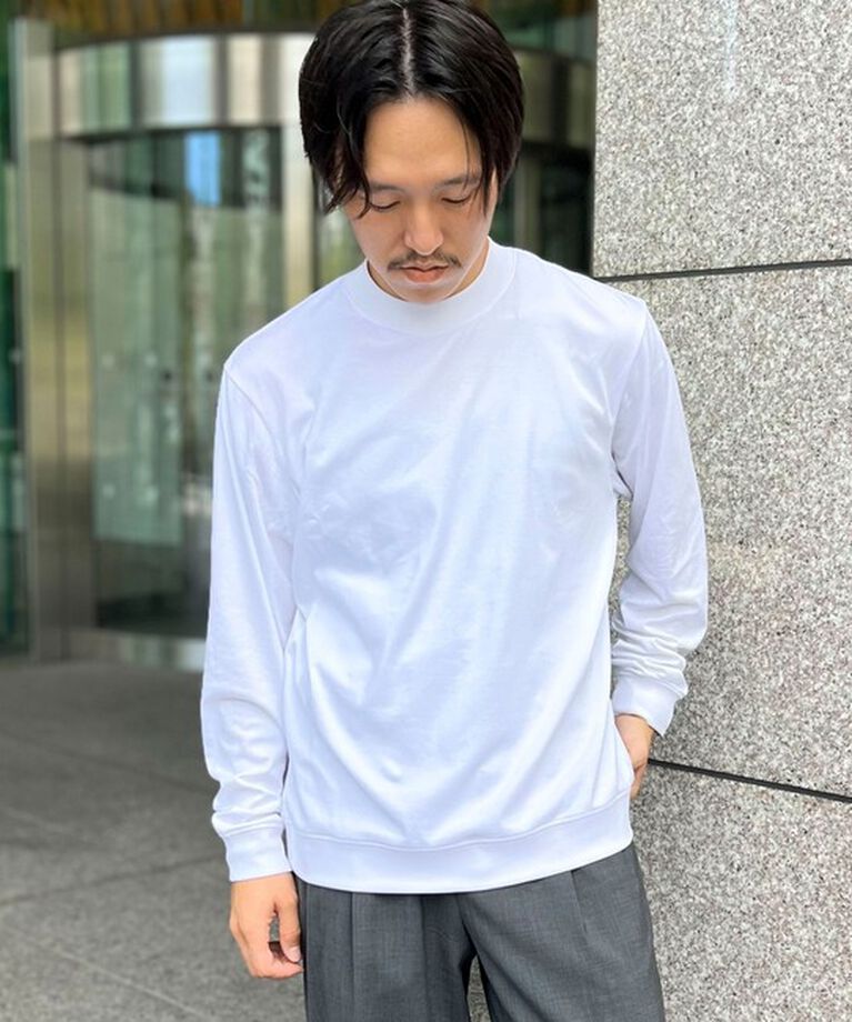 NOLLEY'S goodman「《ビジカジ対応》シルケットスムース ドレスT長袖」|Tシャツ・カットソー|