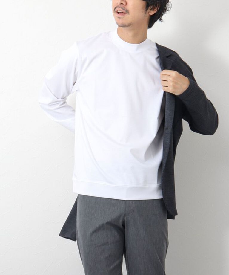 NOLLEY'S goodman「《ビジカジ対応》シルケットスムース ドレスT長袖」|Tシャツ・カットソー|