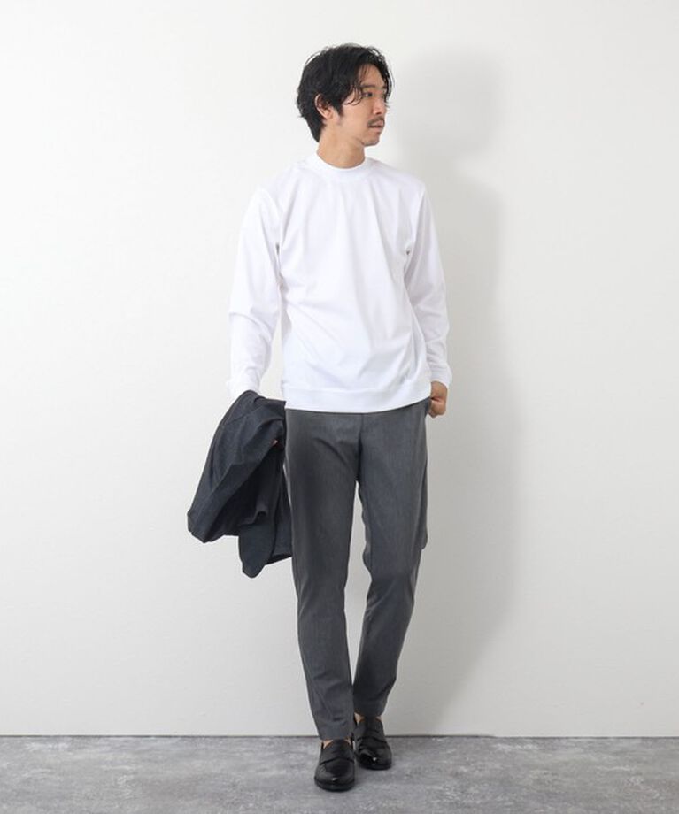 NOLLEY'S goodman「《ビジカジ対応》シルケットスムース ドレスT長袖」|Tシャツ・カットソー|
