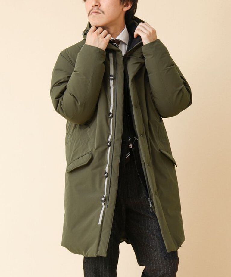 Stutostein「【河田フェザー】M-47 撥水ストレッチロングダウンジャケット 24AW」|ダウン|