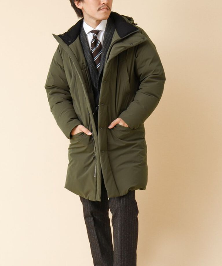 Stutostein「【河田フェザー】M-47 撥水ストレッチロングダウンジャケット 24AW」|ダウン|