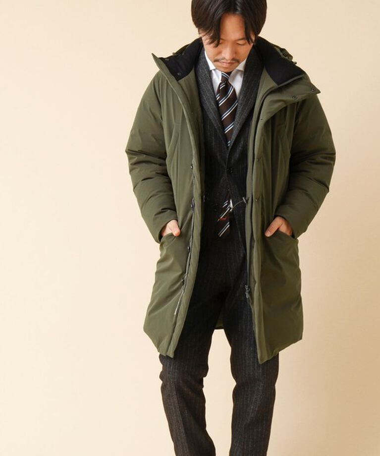 Stutostein「【河田フェザー】M-47 撥水ストレッチロングダウンジャケット 24AW」|ダウン|