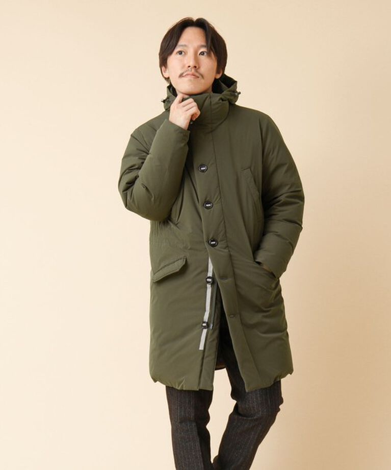 Stutostein「【河田フェザー】M-47 撥水ストレッチロングダウンジャケット 24AW」|ダウン|