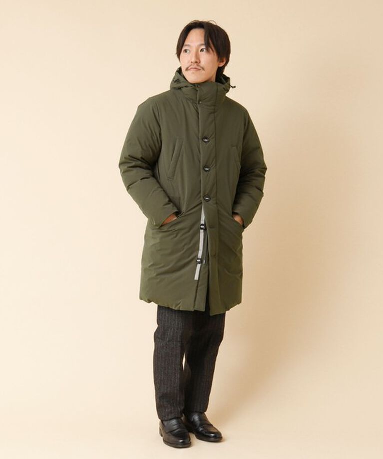Stutostein「【河田フェザー】M-47 撥水ストレッチロングダウンジャケット 24AW」|ダウン|