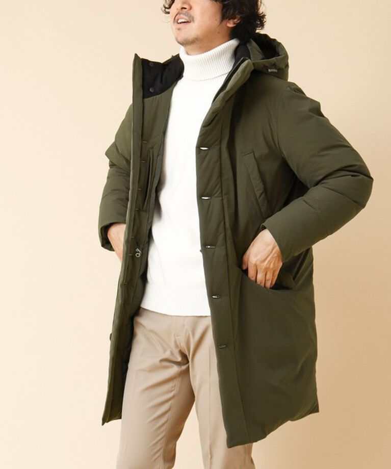 Stutostein「【河田フェザー】M-47 撥水ストレッチロングダウンジャケット 24AW」|ダウン|