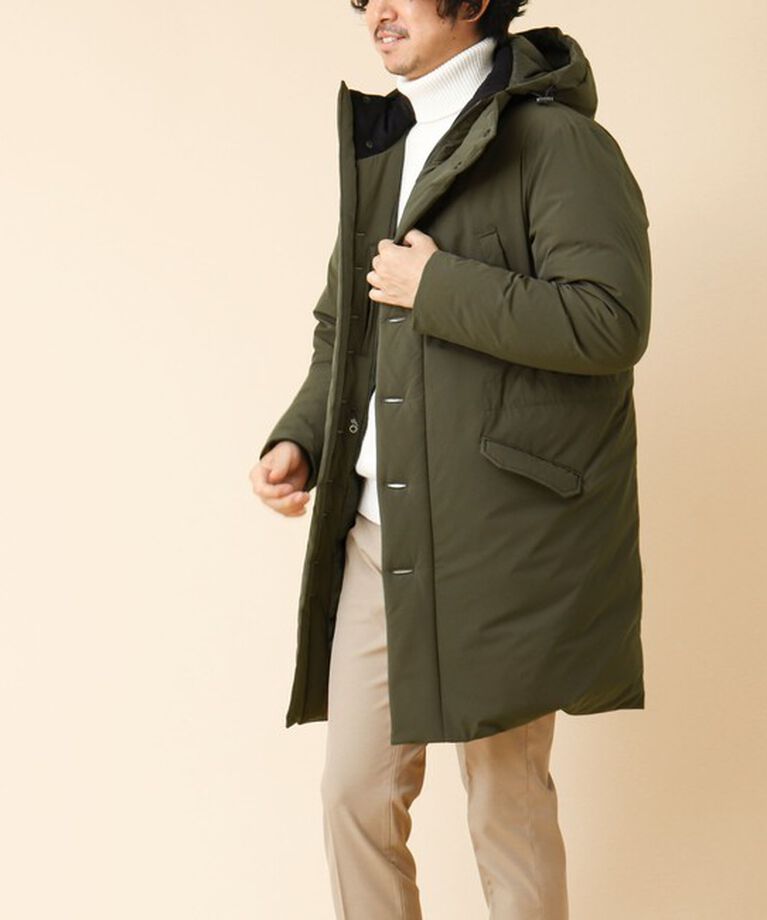 Stutostein「【河田フェザー】M-47 撥水ストレッチロングダウンジャケット 24AW」|ダウン|