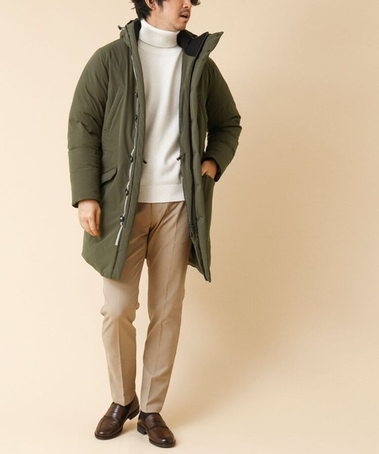 Stutostein「【河田フェザー】M-47 撥水ストレッチロングダウンジャケット 24AW」|ダウン|