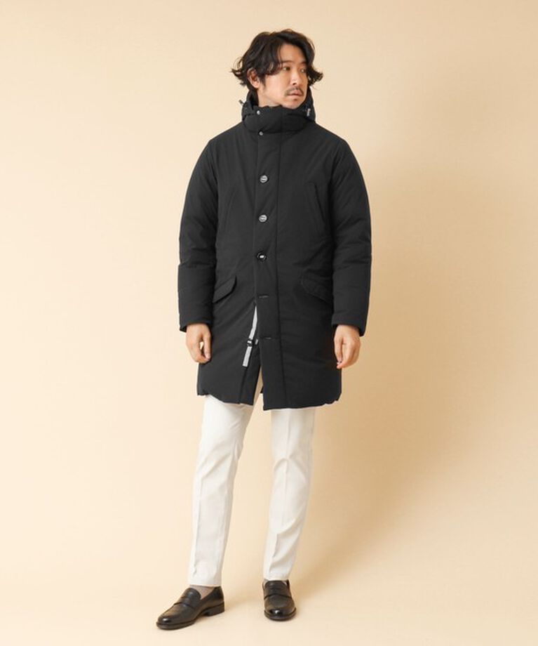 Stutostein「【河田フェザー】M-47 撥水ストレッチロングダウンジャケット 24AW」|ダウン|