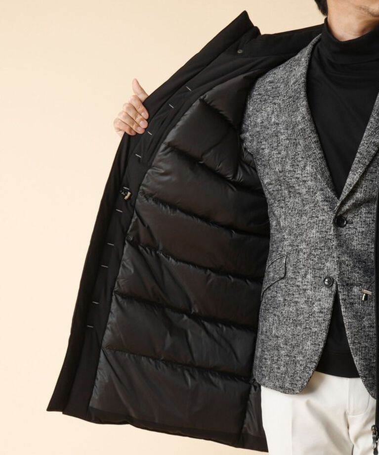 Stutostein「【河田フェザー】M-47 撥水ストレッチロングダウンジャケット 24AW」|ダウン|