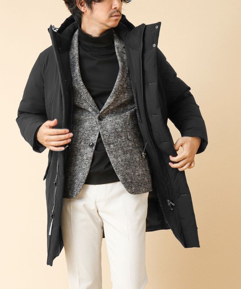 Stutostein「【河田フェザー】M-47 撥水ストレッチロングダウンジャケット 24AW」|ダウン|