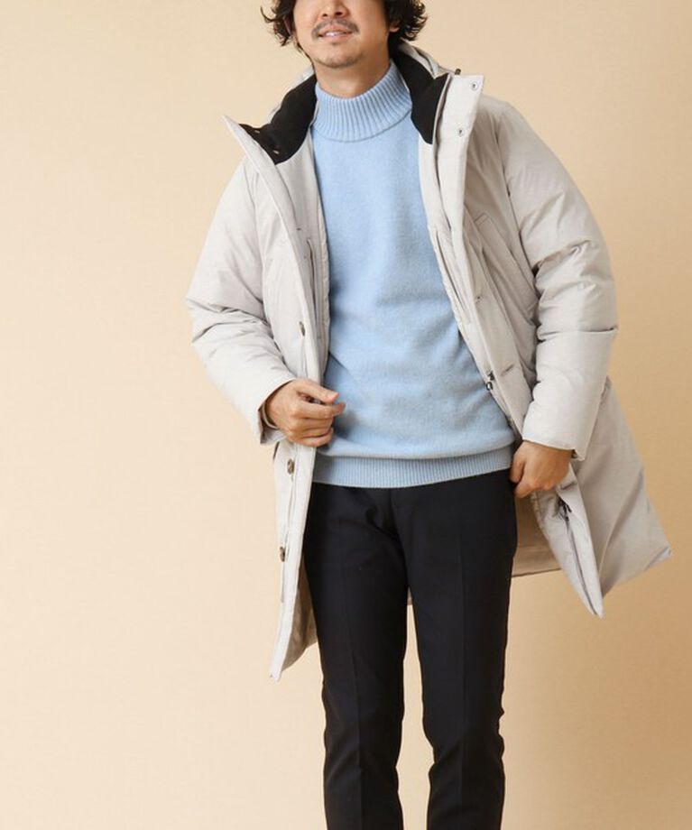 Stutostein「【河田フェザー】M-47 撥水ストレッチロングダウンジャケット 24AW」|ダウン|