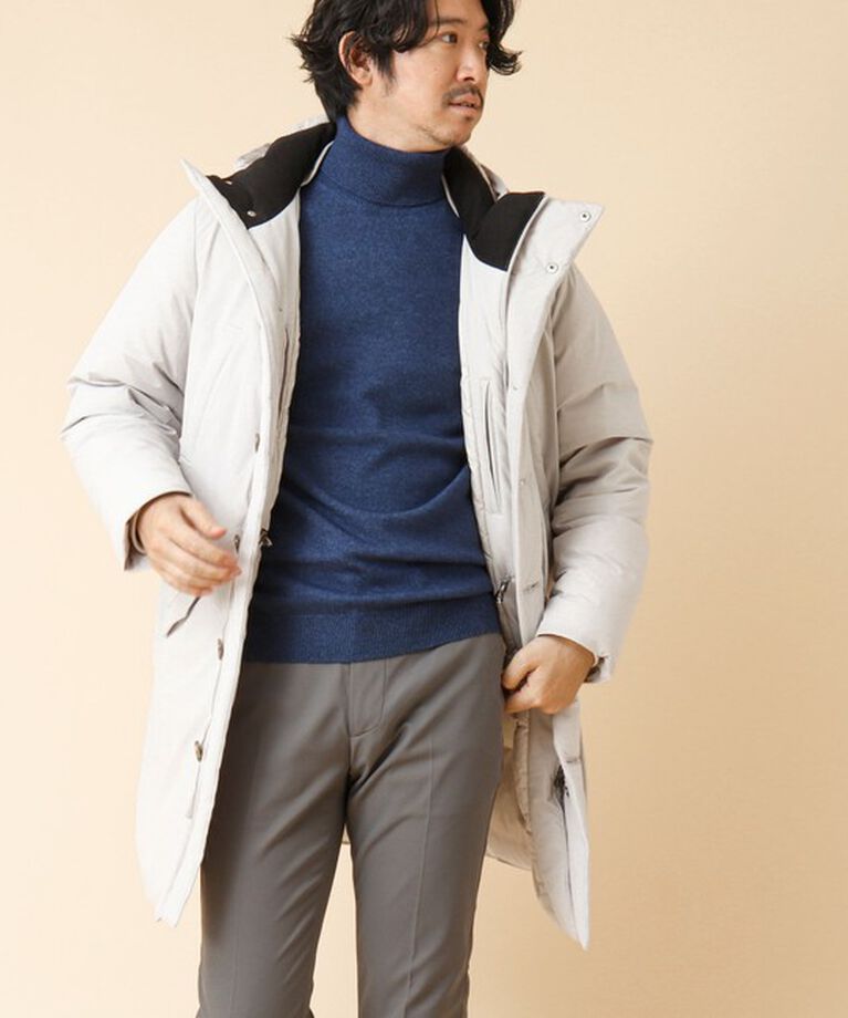 Stutostein「【河田フェザー】M-47 撥水ストレッチロングダウンジャケット 24AW」|ダウン|