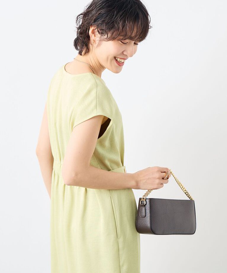 NOLLEY'S sophi「ウォッシャブル麻調タックコクーンワンピース」|ワンピース|
