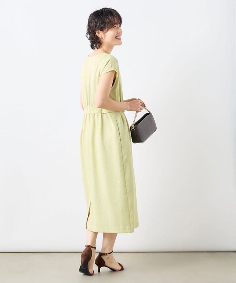 NOLLEY'S sophi「ウォッシャブル麻調タックコクーンワンピース」|ワンピース|