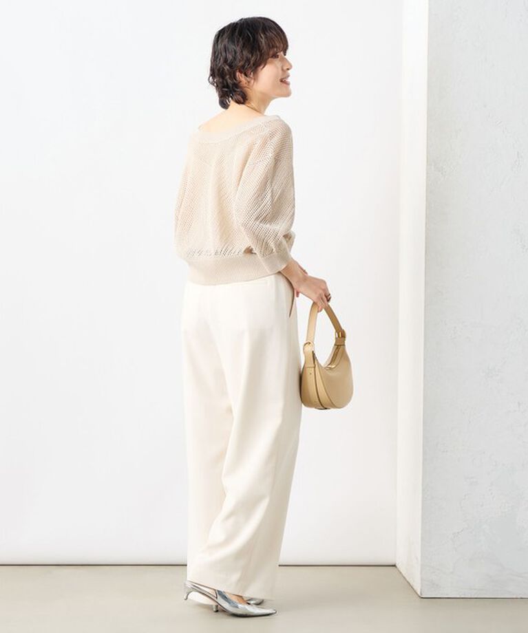 NOLLEY'S「《セットアップ対応》ウォッシャブル麻調タックワイドパンツ」|その他|