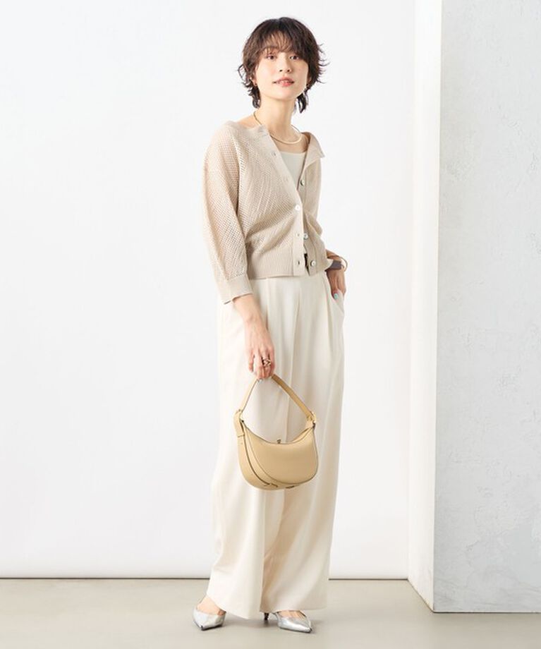 NOLLEY'S「《セットアップ対応》ウォッシャブル麻調タックワイドパンツ」|その他|