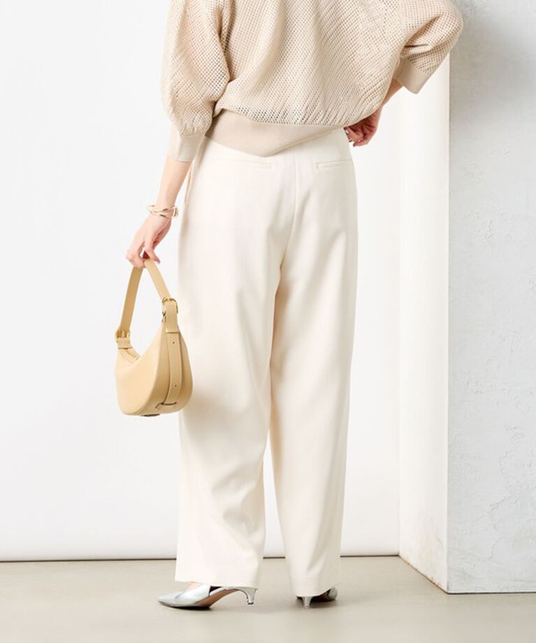 NOLLEY'S「《セットアップ対応》ウォッシャブル麻調タックワイドパンツ」|その他|