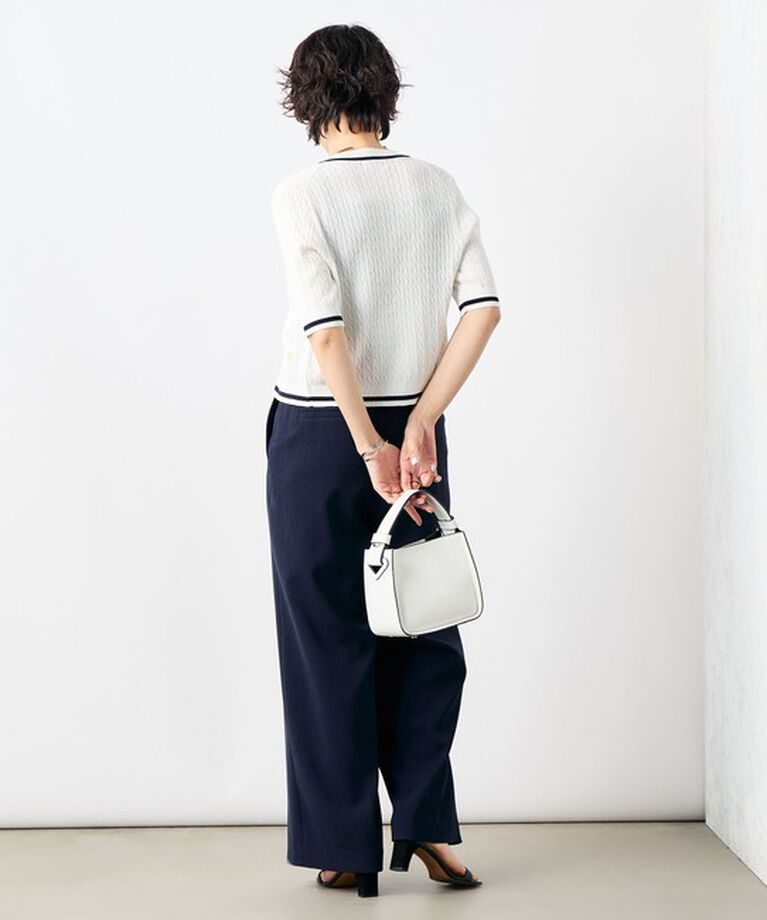 NOLLEY'S「《セットアップ対応》ウォッシャブル麻調タックワイドパンツ」|その他|