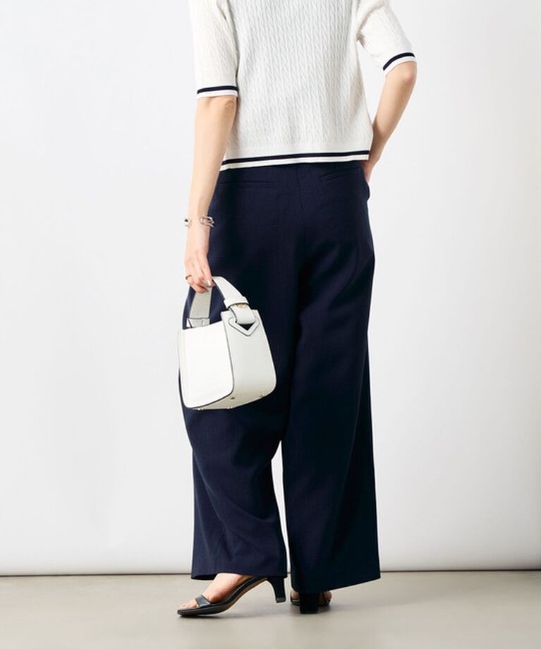 NOLLEY'S「《セットアップ対応》ウォッシャブル麻調タックワイドパンツ」|その他|