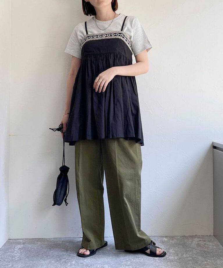 fredy emue「MADE INDIA ビーズ刺繍キャミソール」|キャミソール|