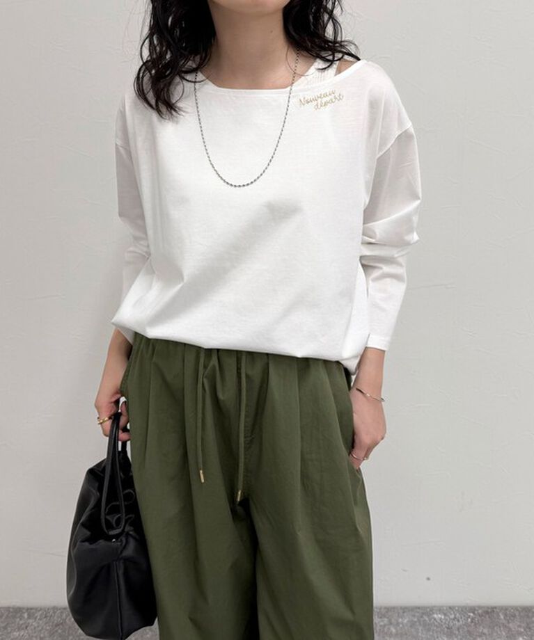 fredy emue「2WAYワンショルロンTシャツ」|Tシャツ・カットソー|