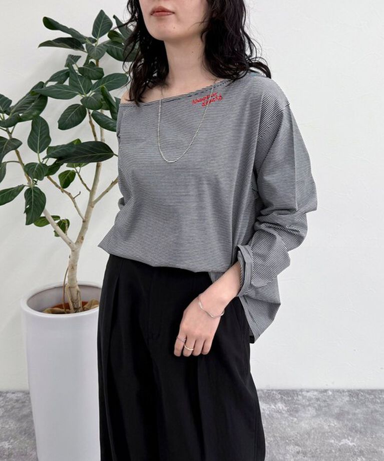 fredy emue「2WAYワンショルロンTシャツ」|Tシャツ・カットソー|
