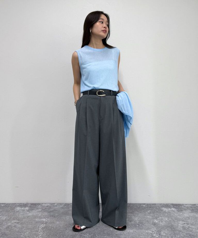 fredy emue「リネン混ノースリーブニットプルオーバー」|タンクトップ|