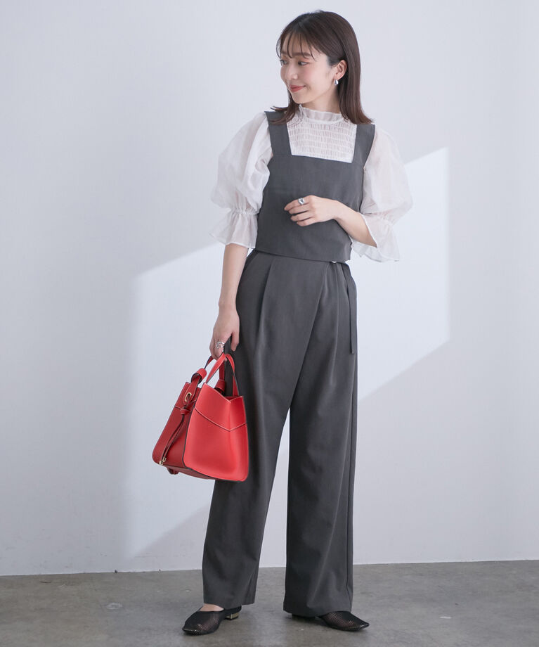 VIS「【高橋愛さんコラボ】上品な透け感で透明感をプラス。シアーブラウス」|シャツ・ブラウス|