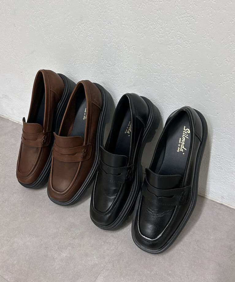  「STILMODA 厚底ローファー」|ロングブーツ|