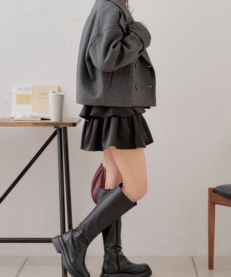  「スタンドカラーPコート」|ピーコート|