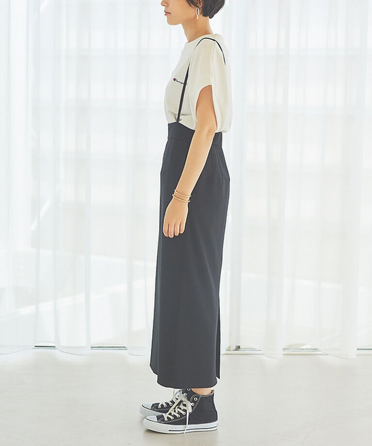 Rouge vif「【XSサイズ展開】【ロングセラー】サスペンダータイトスカート」|スカート|