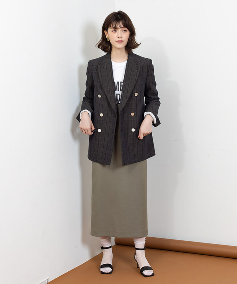 Rouge vif「【XSサイズ展開】【ロングセラー】サスペンダータイトスカート」|スカート|