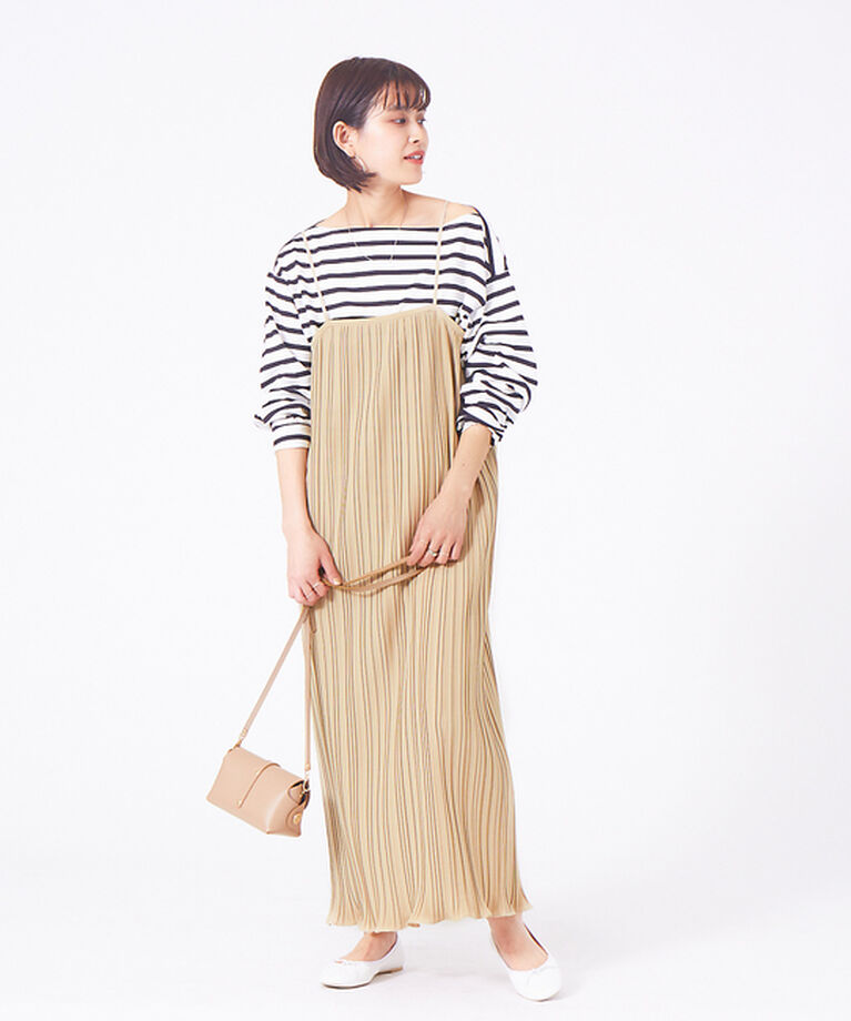 Rouge vif「ロングボーダーTカットソー」|Tシャツ・カットソー|