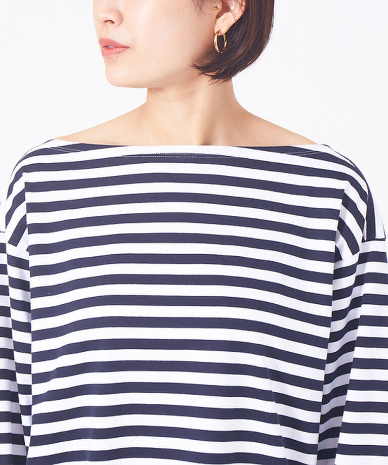 Rouge vif「ロングボーダーTカットソー」|Tシャツ・カットソー|