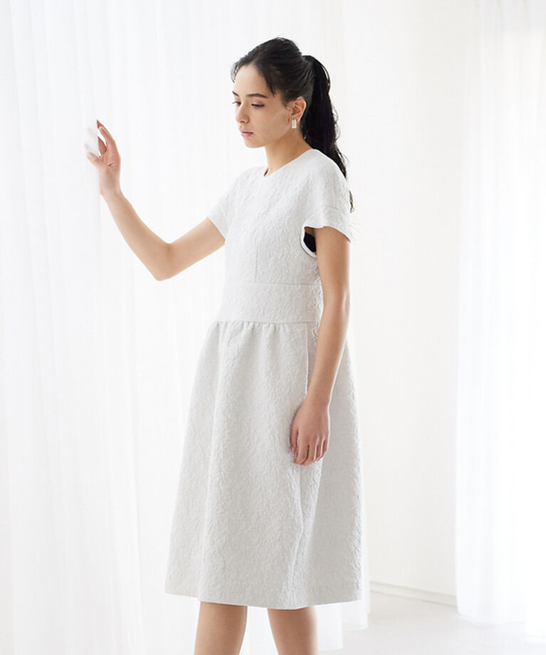Rouge vif「【BELLE ROBE】ふくれジャガードワンピース」|ワンピース|