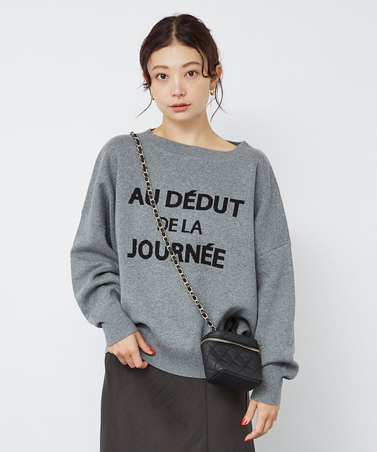 Rouge vif「【一部店舗限定】 ジャガードロゴニット」|ニット・セーター|